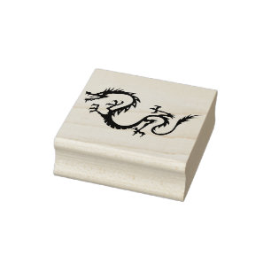 Tampons Encreurs timbre d'art du dragon fou