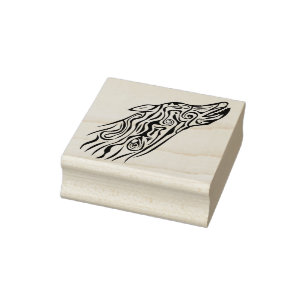 Tampons Encreurs timbre d'art du loup tribal
