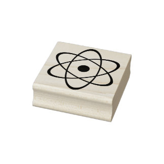 Tampons Encreurs timbre d'art du symbole atomique