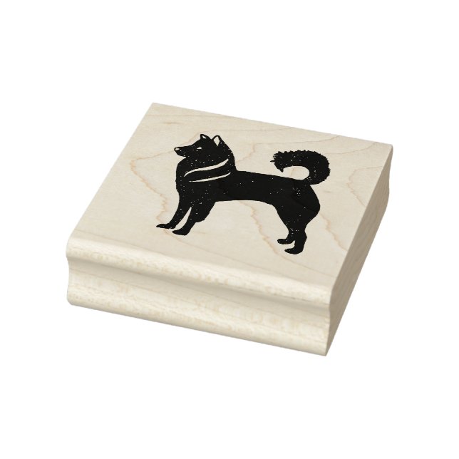 Tampons Encreurs Timbre d'art en bois de chien Husky (Tampon)