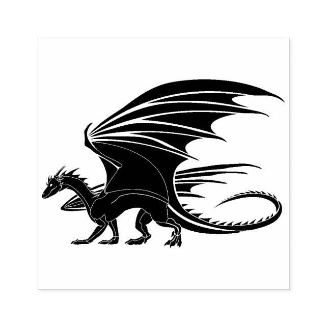Tampons Encreurs Timbre d'art en bois Dragon (Impression)