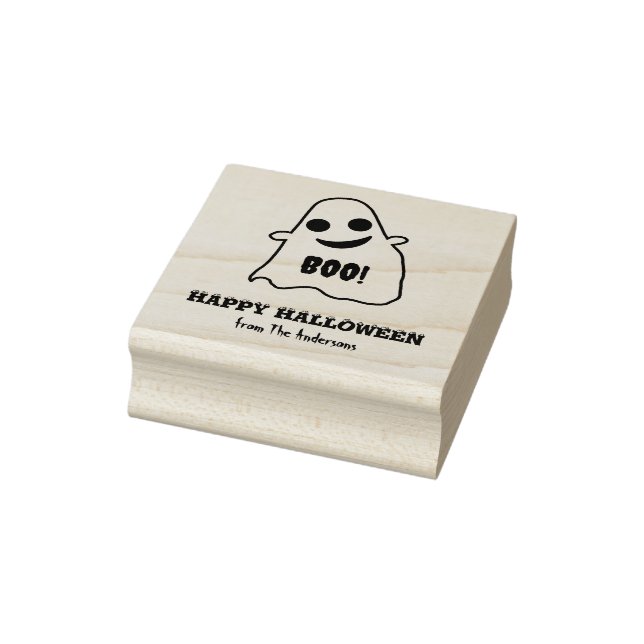 Tampons Encreurs Timbre d'art en bois fantôme d'Halloween (Tampon)