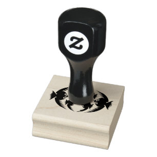 Tampons Encreurs Timbre d'art en bois Halloween Crows
