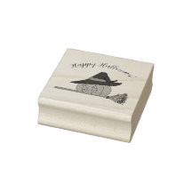 Timbre d'art en bois Jack-o-Lanturn