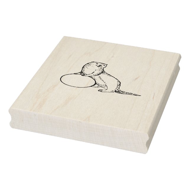 Tampons Encreurs Timbre d'art en bois Otter (Tampon)