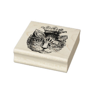 Tampons Encreurs Timbre d'art en caoutchouc pour chats vintages