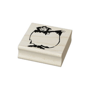 Tampons Encreurs Timbre d'art en silhouette blanche du cap Dracula