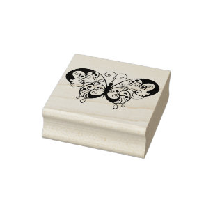 Tampons Encreurs timbre d'art papillon ornemental