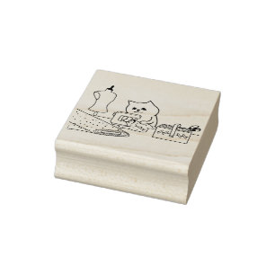 Tampons Encreurs timbre d'art pour chat tailleur