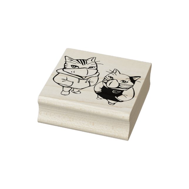 Tampons Encreurs timbre d'art pour chats masqués (Tampon)