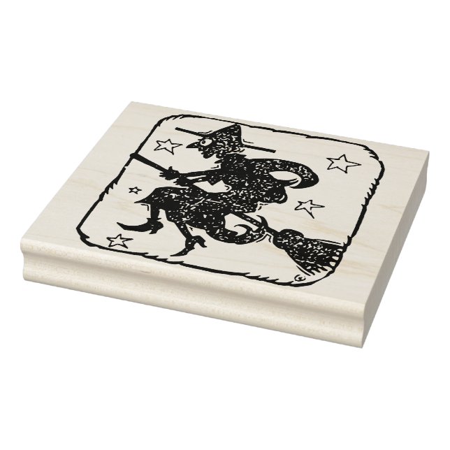 Tampons Encreurs Timbre d'art pour illustration de balai (Tampon)