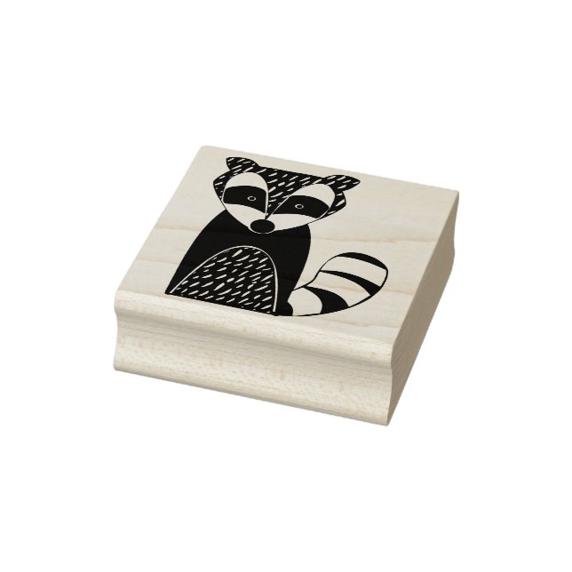 Tampons Encreurs timbre d'art raccoon nordique (Tampon)