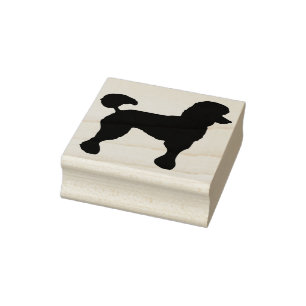 Tampons Encreurs timbre d'art silhouette de caniche