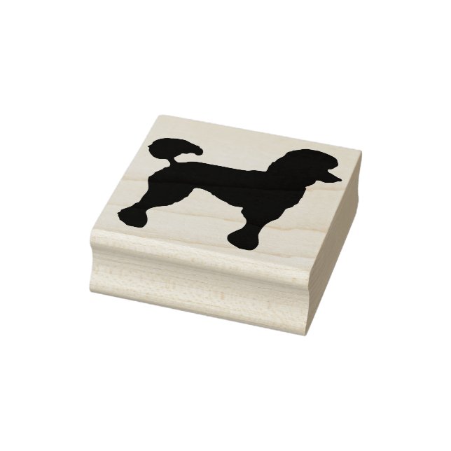 Tampons Encreurs timbre d'art silhouette de caniche (Tampon)