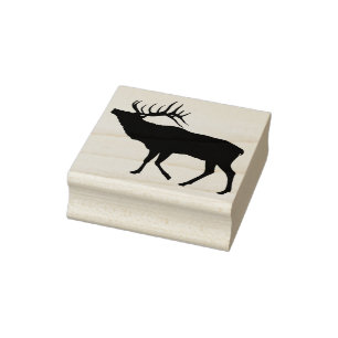 Tampons Encreurs timbre d'art silhouette de cerf