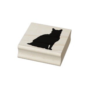 Tampons Encreurs Timbre d'art silhouette de chat perse