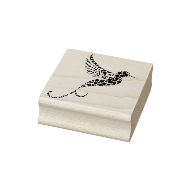 Tampons Encreurs Timbre d'art silhouette de colibri (Tampon)
