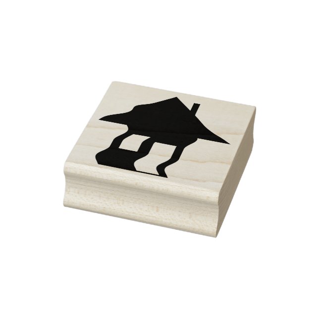 Tampons Encreurs Timbre d'art silhouette de maison hantée (Tampon)