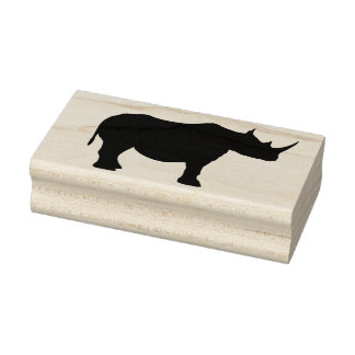Tampons Encreurs timbre d'art silhouette rhino