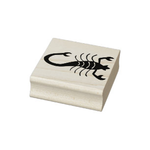 Tampons Encreurs timbre d'art silhouette scorpion