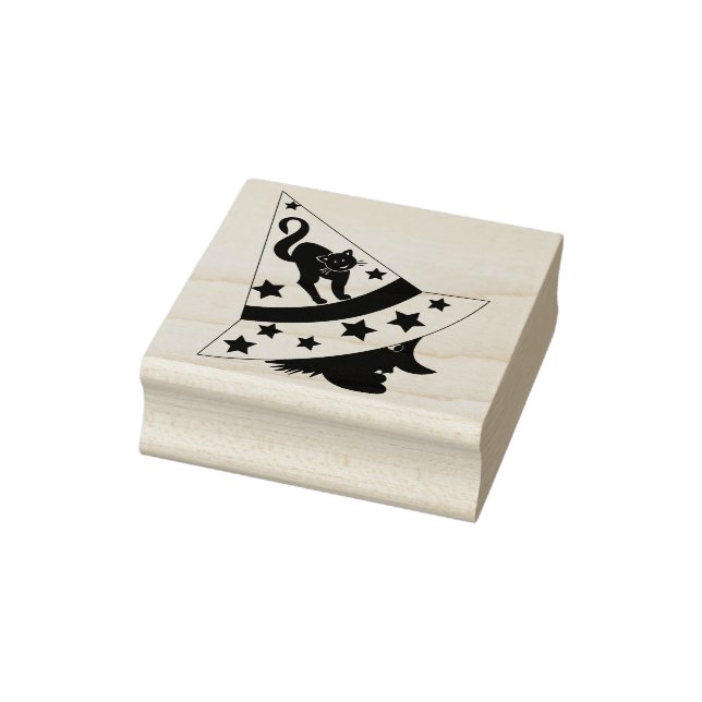 Tampons Encreurs timbre d'art sorcier et chat (Tampon)