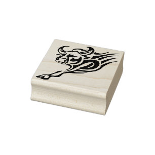 Tampons Encreurs timbre d'art taureau tribal
