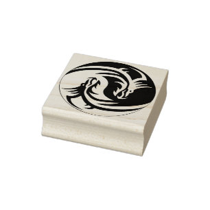 Tampons Encreurs timbre d'art yin yang