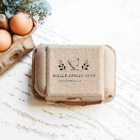 Timbre de carton d'oeuf personnalisé de poulet rus