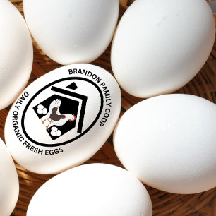 Tampons Encreurs Timbre de carton d'œufs de ferme Œufs frais biolog