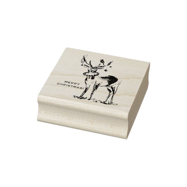 Tampons Encreurs Timbre de cerfs de Noël (Tampon)
