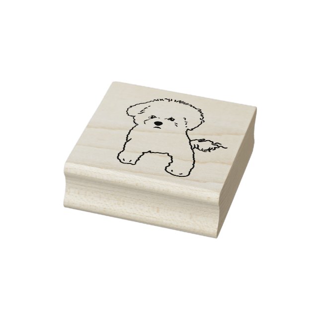 Tampons Encreurs Timbre de chien de Bichon (Tampon)