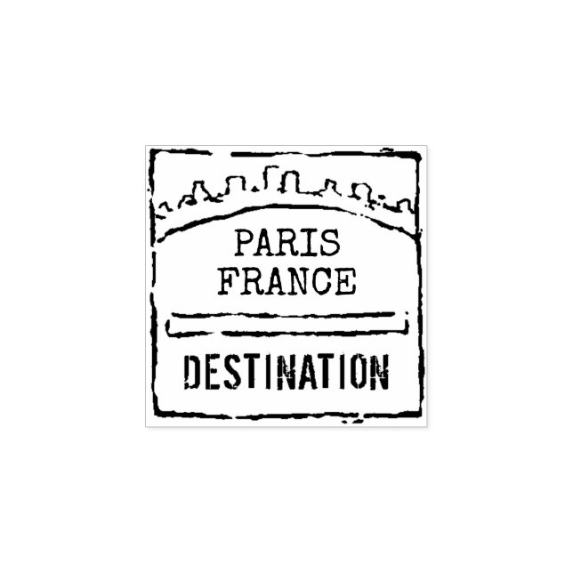 Tampons Encreurs Timbre de destination pour Mariage, Voyage (Impression)