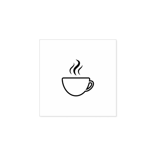Tampons Encreurs Timbre de fidélité de la coupe de café (Impression)