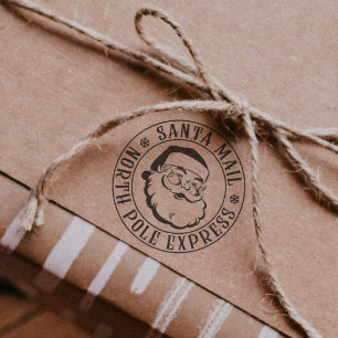 Tampons Encreurs Timbre de Noël Livraison spéciale Père Noël