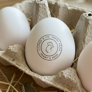 Tampons Encreurs Timbre de poule pondeuse de ferme fraîche à votre