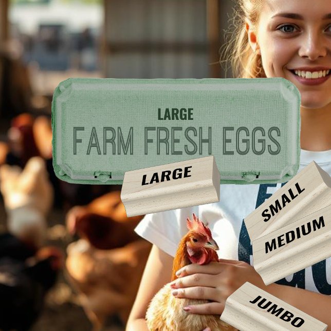 Tampons Encreurs Timbre de taille de carton d'oeuf professionnel (G (Créateur téléchargé)