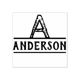 Tampons Encreurs Timbre d'encre Monogramme détendu Moderne