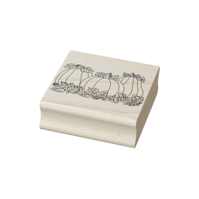 Tampons Encreurs Timbre d'illustration de patch citrouille (Tampon)