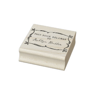 Tampons Encreurs Timbre du livre de bibliothèque personnelle de la