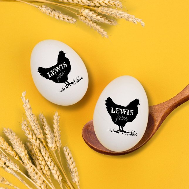 Tampons Encreurs Timbre Elégant Oeuf Personnalisé (Créateur téléchargé)
