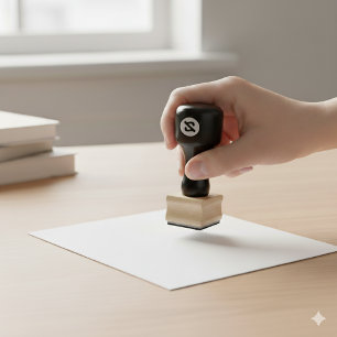 Tampons Encreurs Timbre en bois 1x1 pouces personnalisé conçu pour