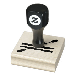 Tampons Encreurs Timbre en bois Kayaking Design