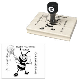 Tampons Encreurs Timbre en caoutchouc 5x4 blanc et noir