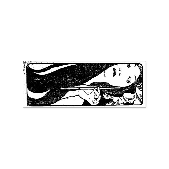 Tampons Encreurs Timbre en caoutchouc Alphonse Mucha (Impression)