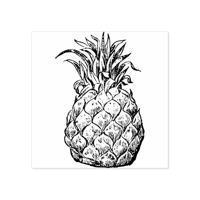 Tampons Encreurs Timbre en caoutchouc ananas (Impression)
