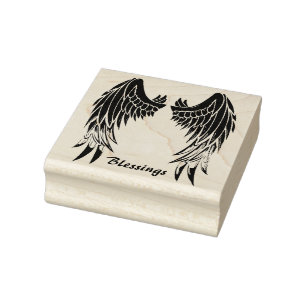 Tampons Encreurs Timbre en caoutchouc Angel Wings