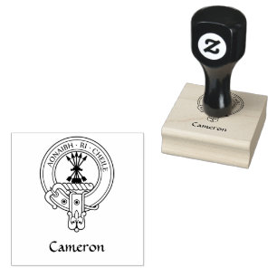 Tampons Encreurs Timbre en caoutchouc Clan Cameron Crest