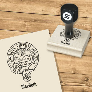 Tampons Encreurs Timbre en caoutchouc Clan MacBeth Crest