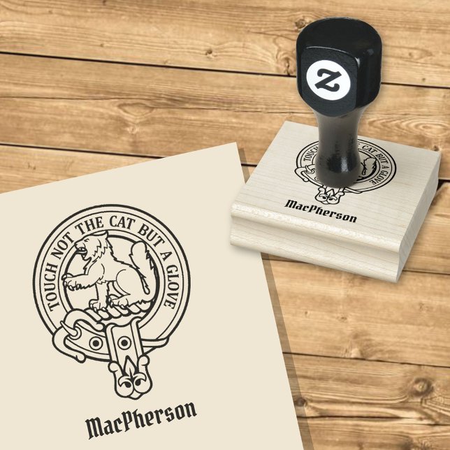 Tampons Encreurs Timbre en caoutchouc Clan MacPherson Crest (Créateur téléchargé)