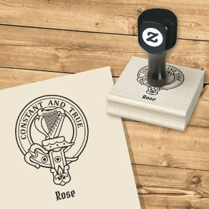 Tampons Encreurs Timbre en caoutchouc Clan Rose Crest